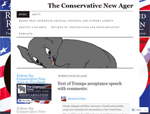Tablet Screenshot of conservativenewager.com